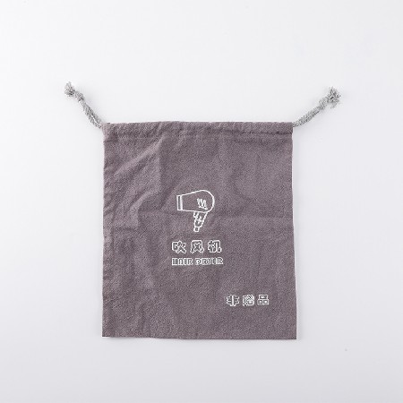 绒毛束口袋